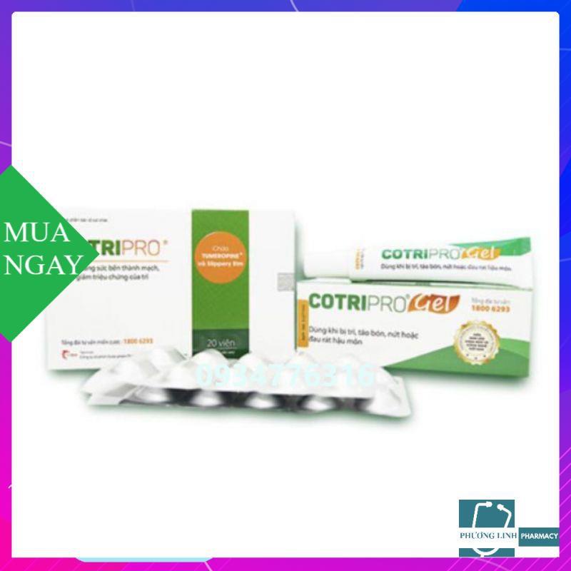 [CHÍNH HÃNG] VIÊN UỐNG COTRIPRO - CO BÚI TRĨ, NGỪA TÁO BÓN, BỀN VỮNG THÀNH MẠCH