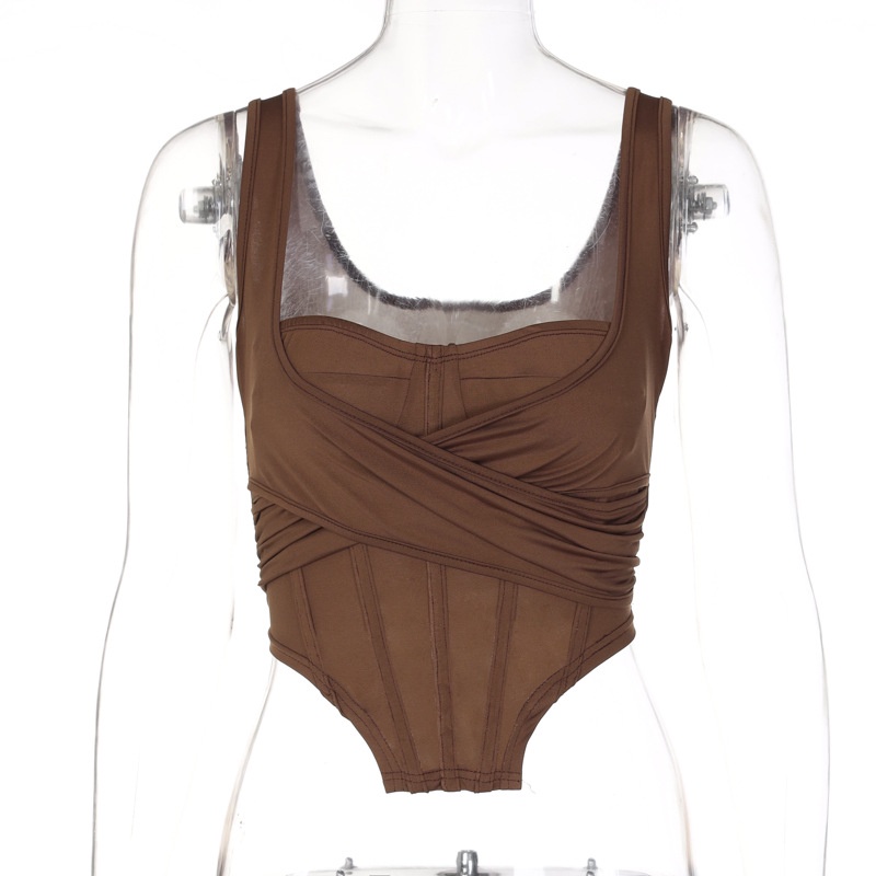Áo Tank Top Cổ Vuông Dáng Ôm Gợi Cảm Thời Trang Cho Nữ Y0401