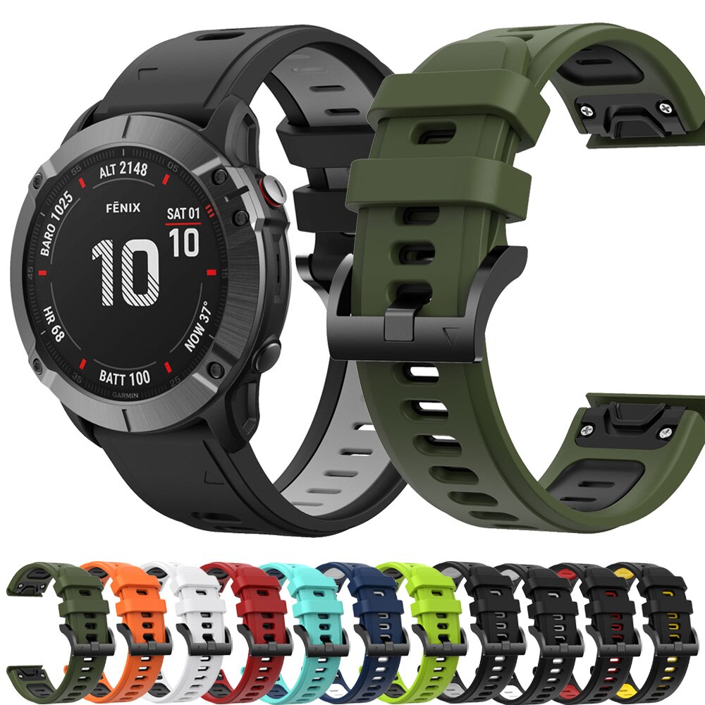 Dây Đeo Thay Thế Bằng Silicone 22mm Cho Garmin Fenix 6 / Fenix 6 Pro Sapphire Fenix 5 Plus Forerunner 935 945