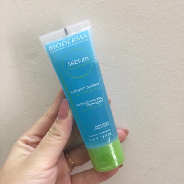 Gel rửa mặt tạo bọt ngăn ngừa mụn Bioderma Sebium Gel Moussant 45ml/100ml/200ml - Ngochan Cosmetics