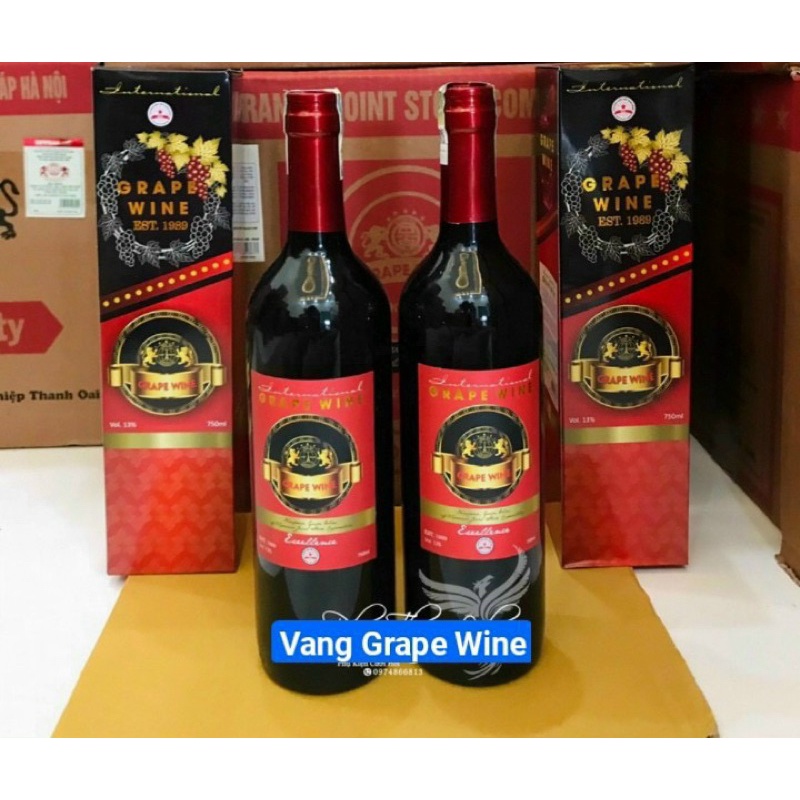 RƯỢU VANG ĐỎ 12 ĐỘ - 12% VOL DA LAT RED COOKING WINE