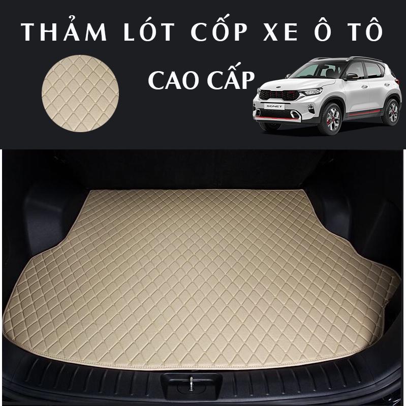 Thảm lót full cốp ô tô 6D Hyundai Creta 2022 da PU chống nước, không mùi