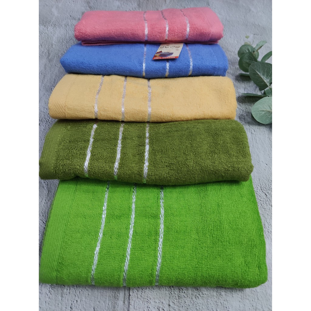 Khăn tắm cotton 100%- Khăn tắm cỡ lớn cao cấp siêu thấm hút siêu mềm mại