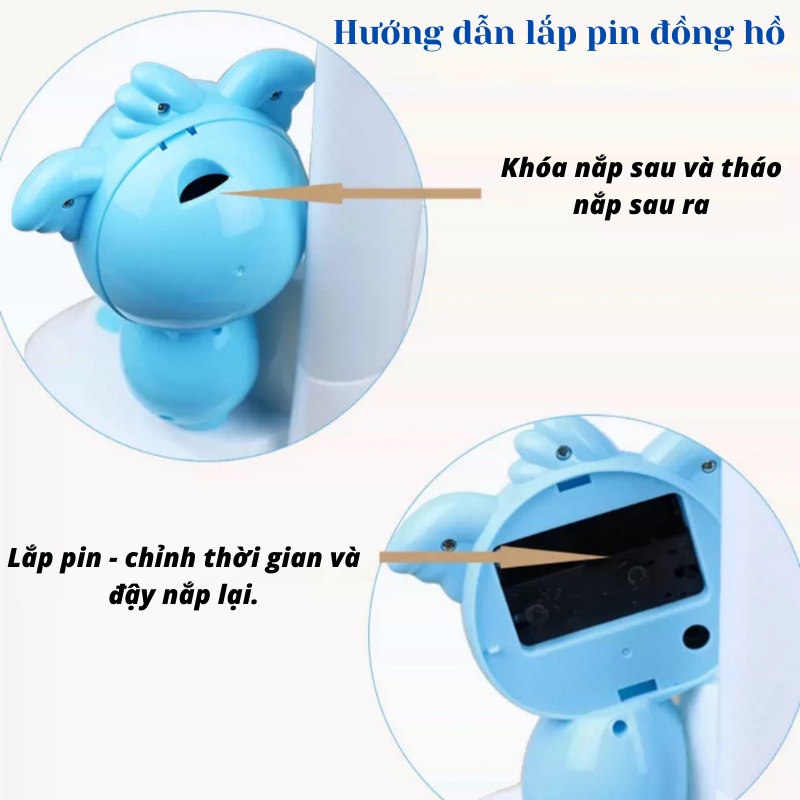 Đèn học chống cận MẮT VIỆT DMV008 - 3 chế độ ánh sáng - kèm đồng hồ báo thức và khay cắm bút