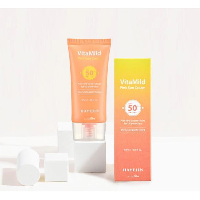 [Date: 23/07/2022] Kem Chống Nắng Hayejin Vitamild Pink Sun Cream Spf50+ Pa++++