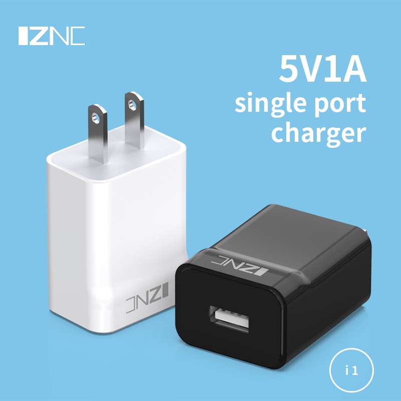 Củ sạc chính hãng IZNC I1 hỗ trợ sạc nhanh an toàn 3C, cốc sạc nhanh bảo hành 12 tháng