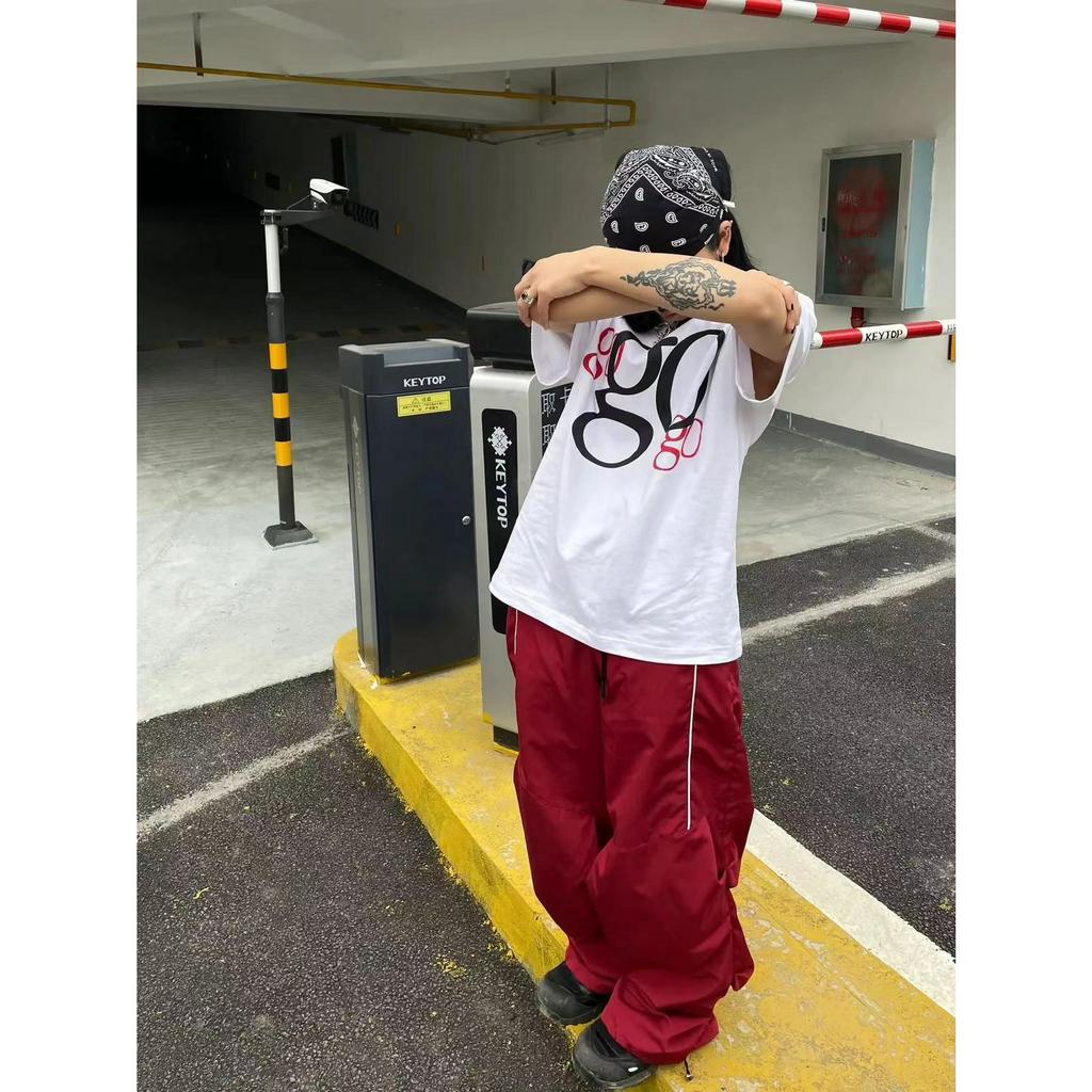 Áo Thun Nữ Tay Ngắn Dáng Rộng In Chữ Thời Trang