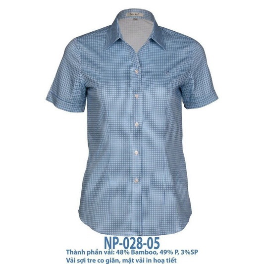 Thái Hoà Chính Hãng mẫu mới 2023 áo sơ mi hoạ tiết caro vải mềm NP028