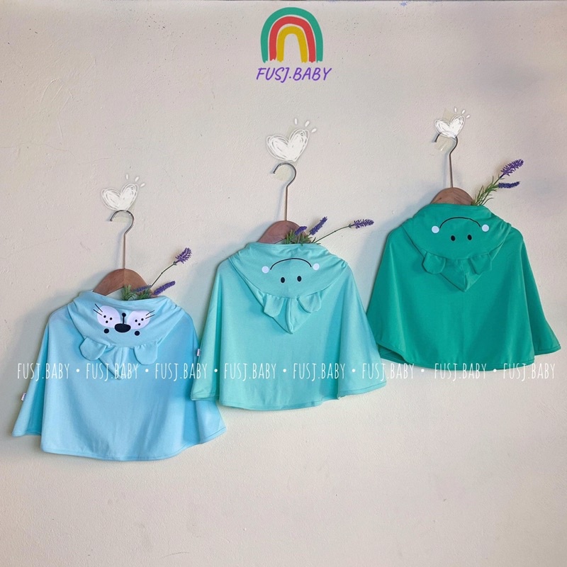 Áo choàng chống nắng cho bé 100% cotton mịn mát , áo cánh dơi cho bé