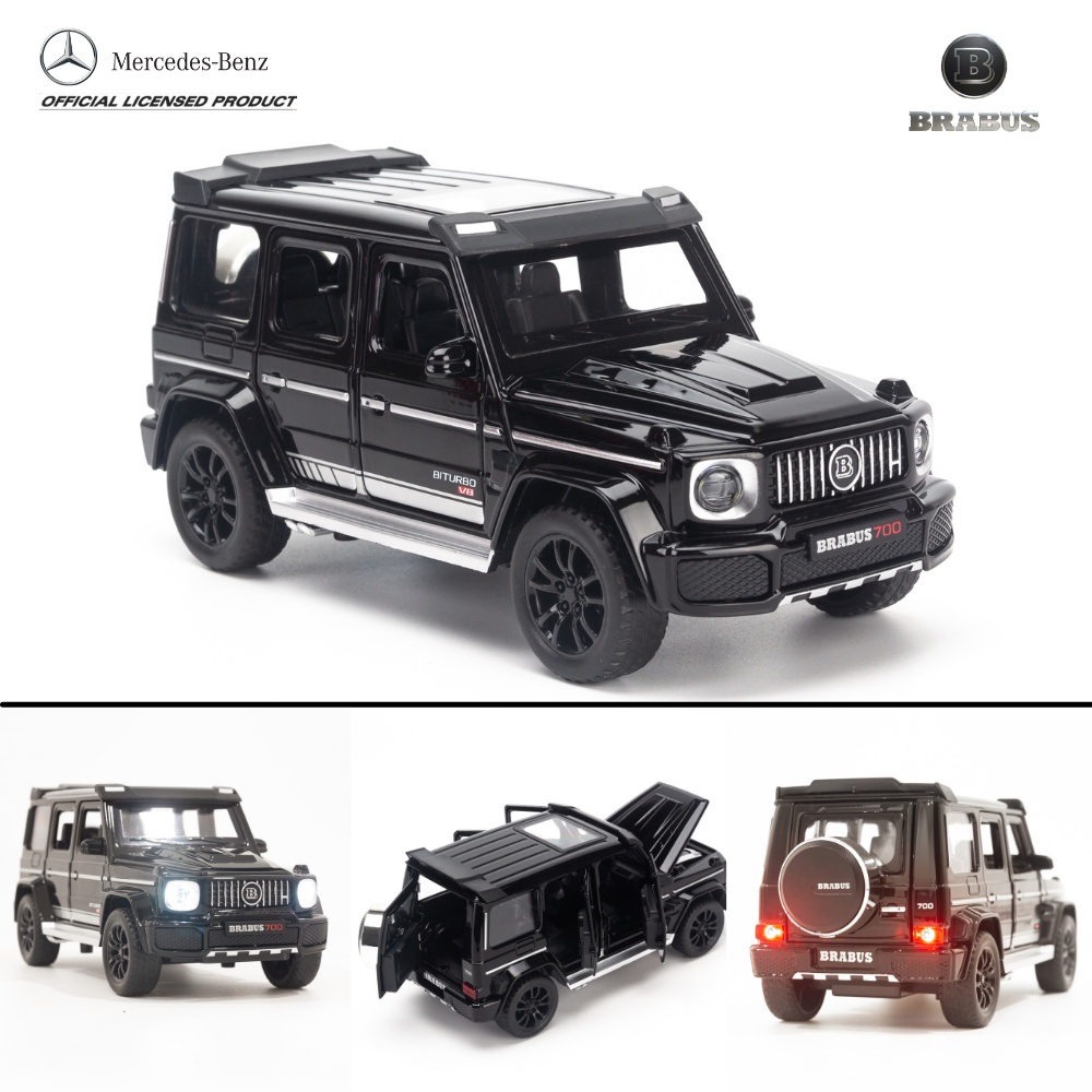 Xe mô hình Mercedes Benz Brabus G700, G63 AMG 6x6, Maybach G650 1:32