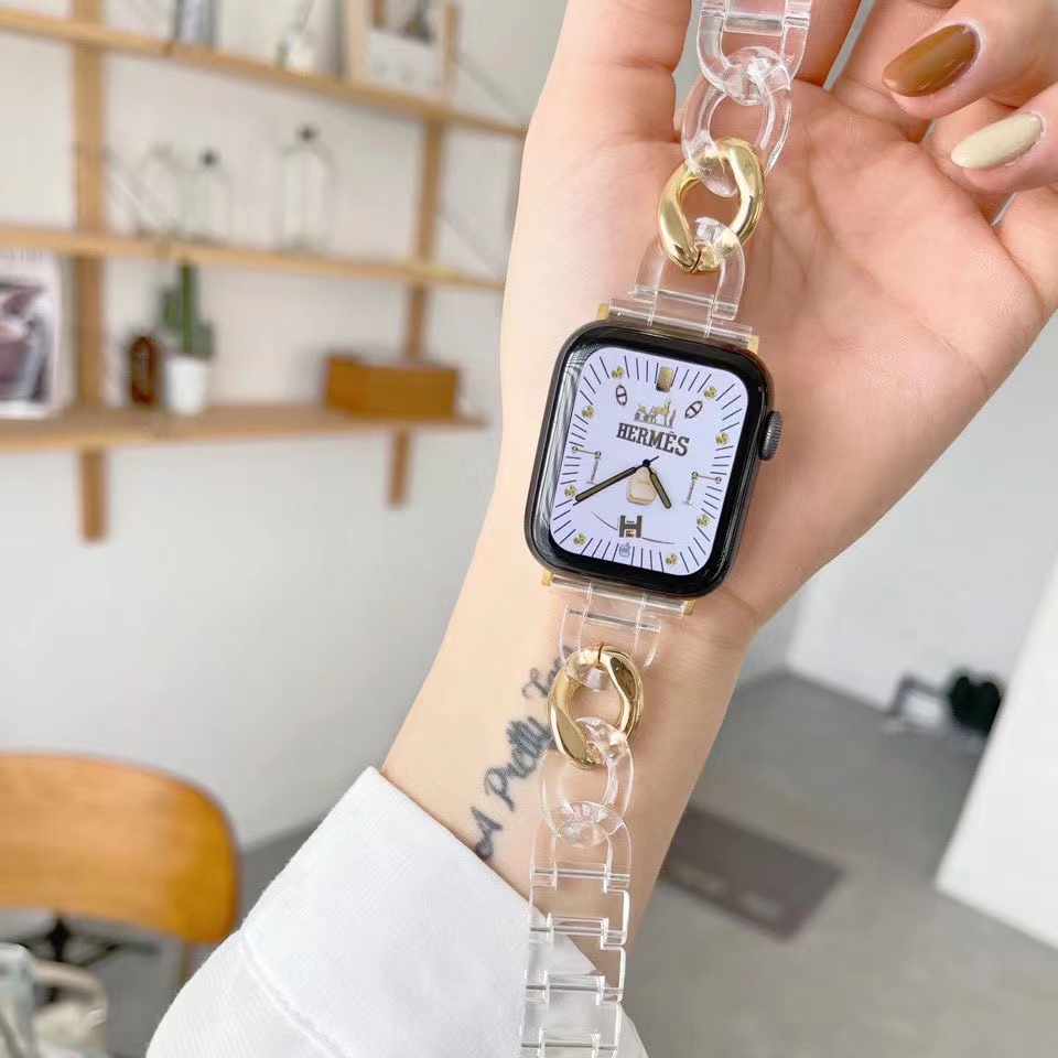 Dây Đeo Bằng Thép Không Gỉ 41mm 45mm 38 40 MM Cho IWatch Series 7 6 5 4 3 2 1 42MM 44MM Sang Trọng