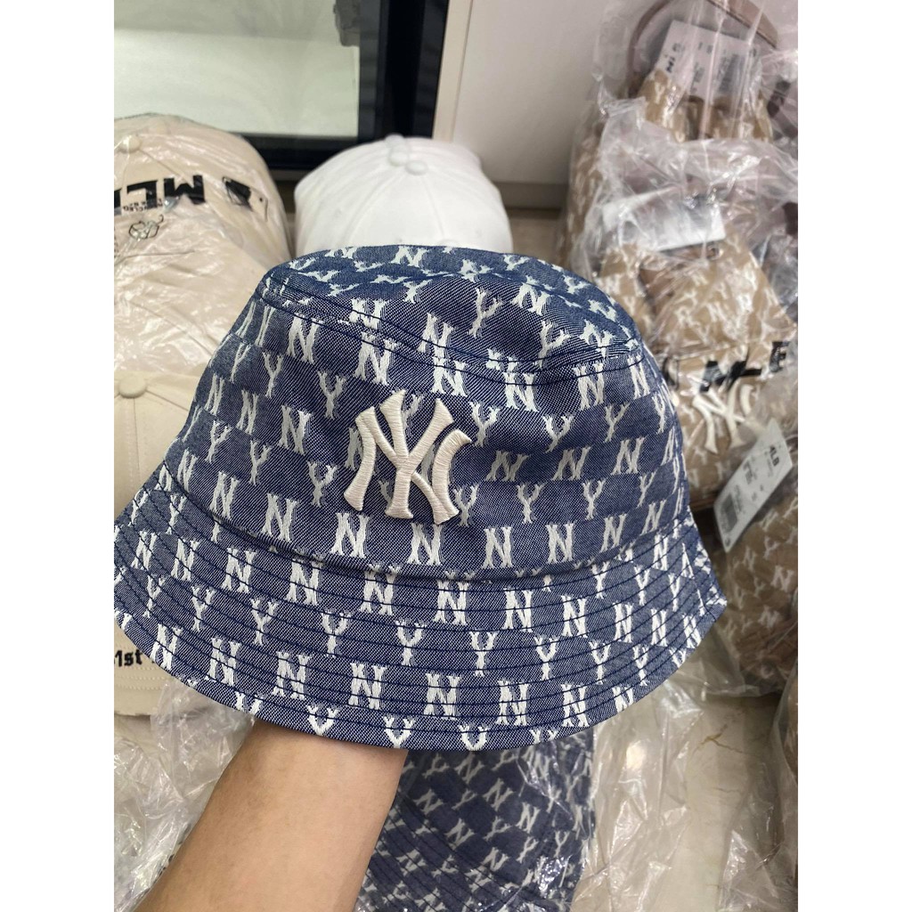 Nón Bucket Monogram MLB