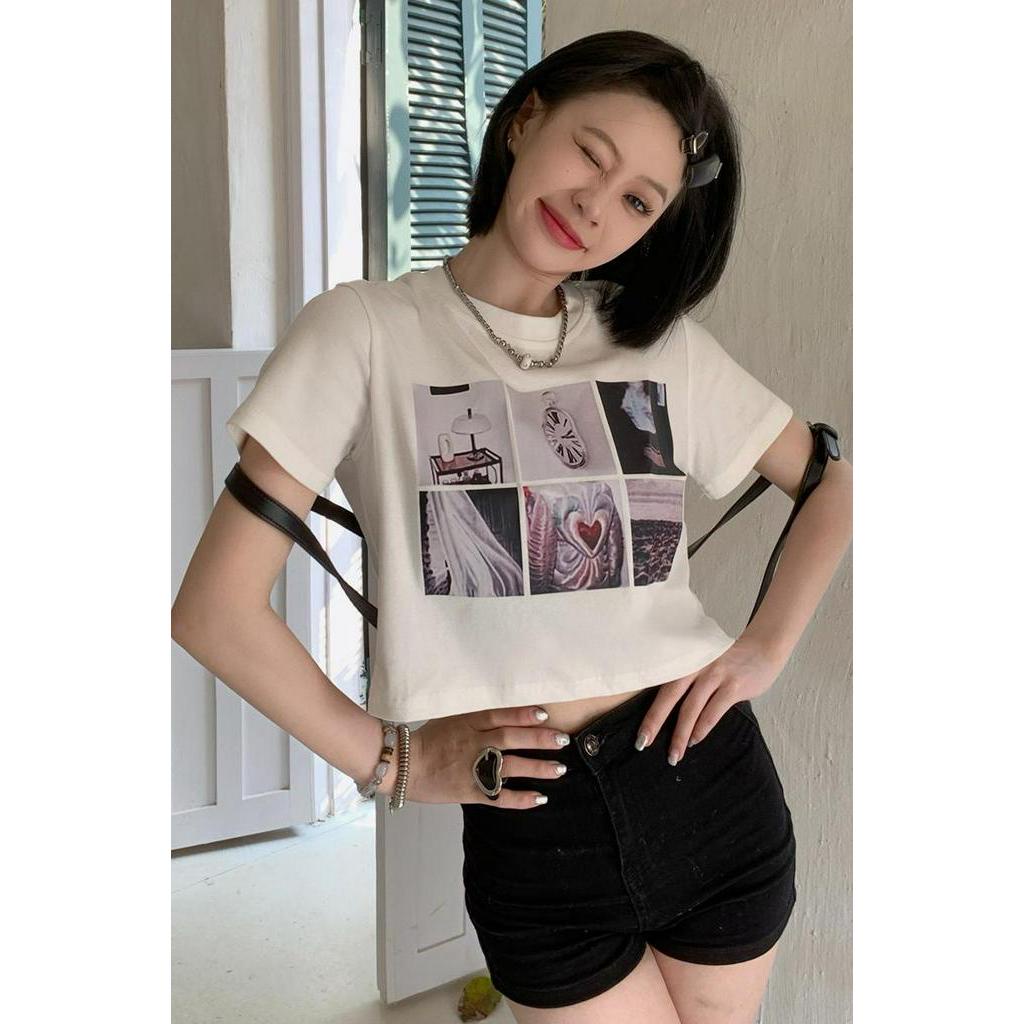 Áo Thun Cộc Tay Dáng Ôm Dễ Phối Đồ 61789