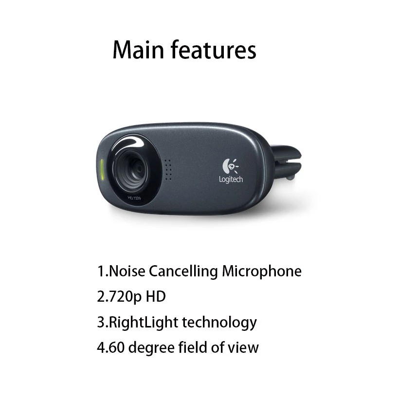Webcam Logitech C310 Hd 720p Tích Hợp Micro Và Đèn Chiếu Sáng | BigBuy360 - bigbuy360.vn