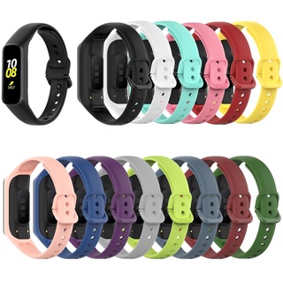 Dây đeo bằng silicon màu trơn thay thế cho đồng hồ Samsung Galaxy Fit 2 Sm-R220