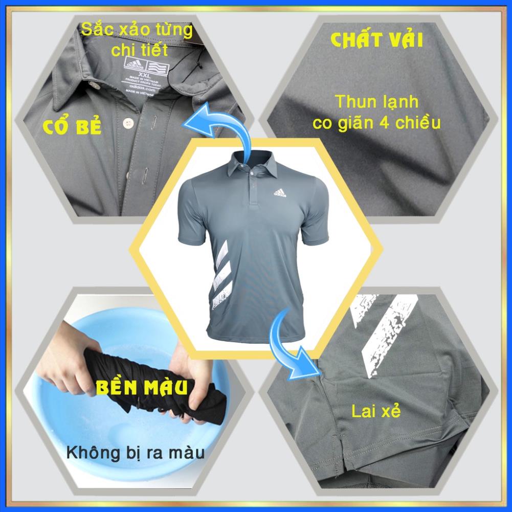 Áo thun nam có cổ poloman thể thao adidas, áo phông nam có cổ đẹp cao cấp polo thời trang !