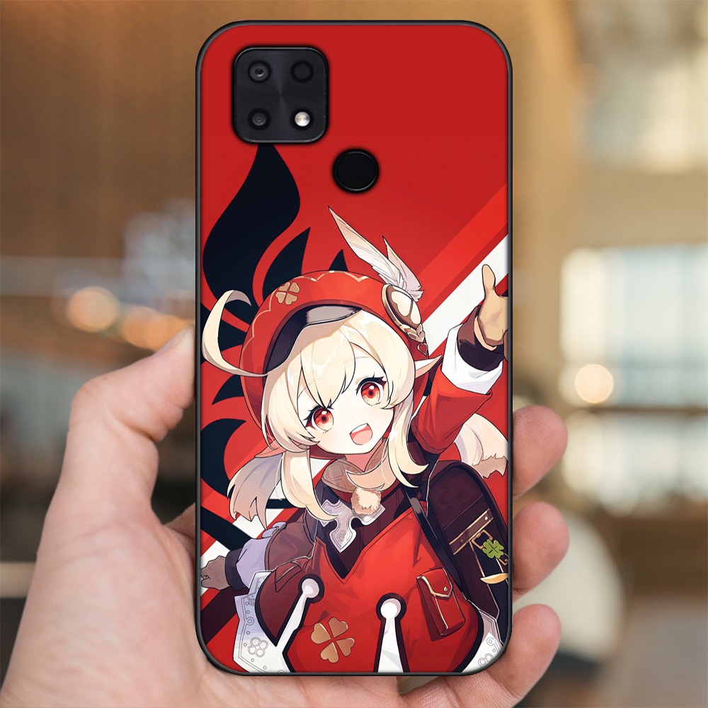 Ốp lưng Xiaomi Poco C40 viền đen in hình Klee Genshin Impact