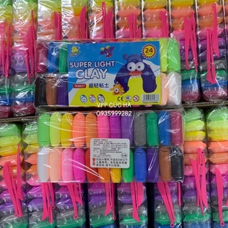 Đất sét nhật tự khô set 12 gói đủ màu