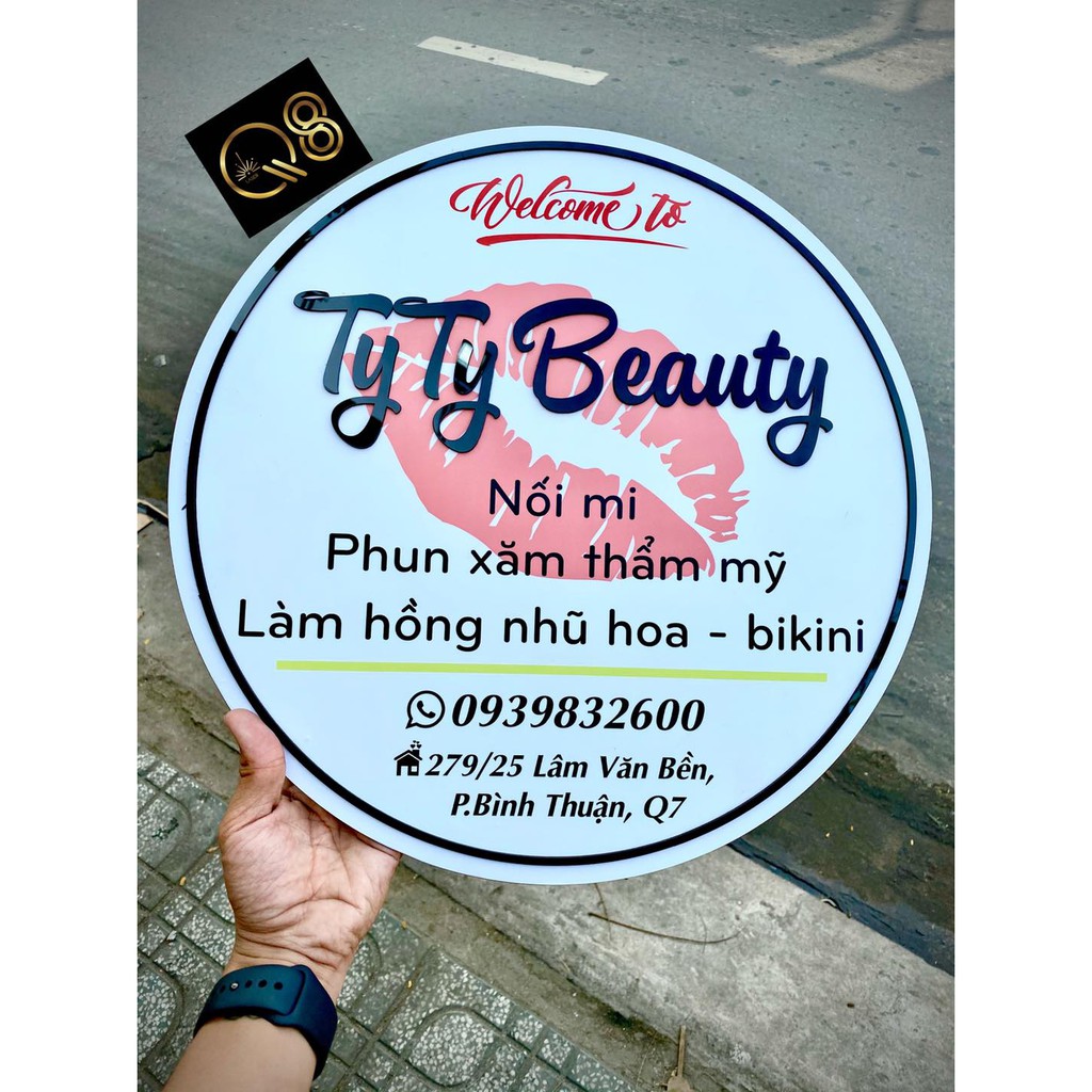 Bảng Hiệu  ✅Tiệm  Spa - Nail - Nối Mi - Makeup - Hair Salon- Shop Thời Trang, Shop Quần áo ✅