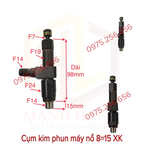 Cụm Kim Phun Máy Nổ 8 =15 XK