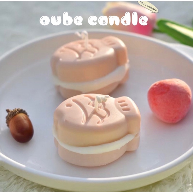 Nến Thơm Tạo Hình Bánh Cá Hàn Quốc Dễ Thương Oube Candle - Nến Thơm Tinh Dầu