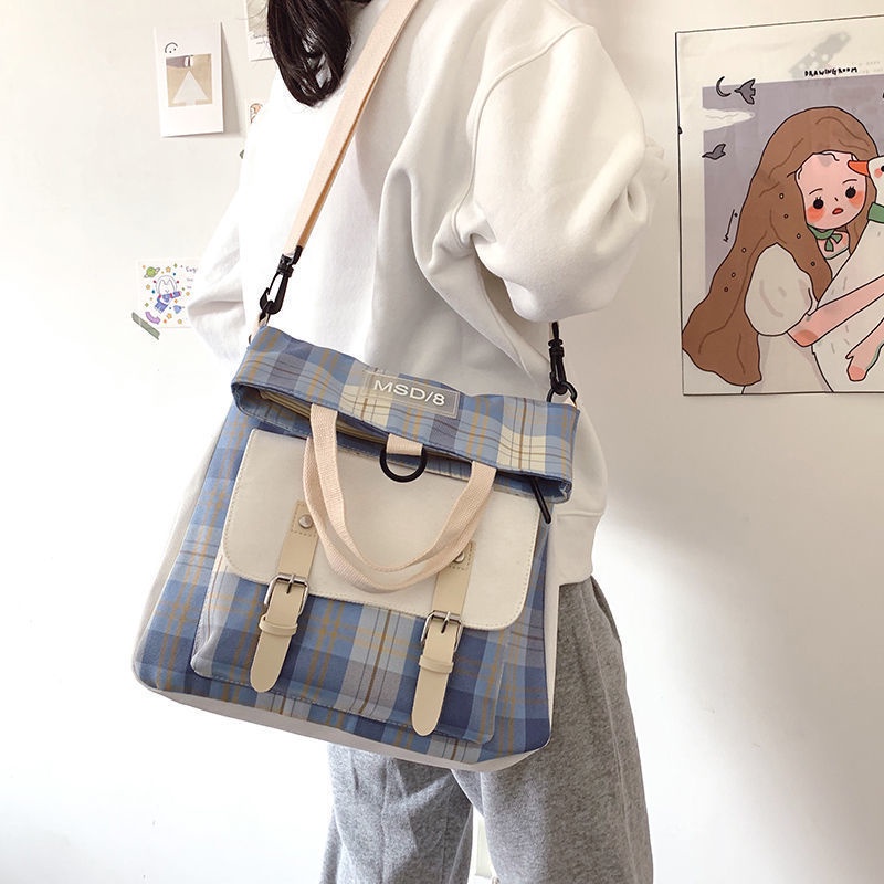 One Ba Lô Đeo Vai Canvas Sức Chứa Lớn Thời Trang Cho Nữ