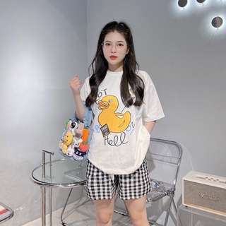 Set Đùi Áo Vịt Quần Caro