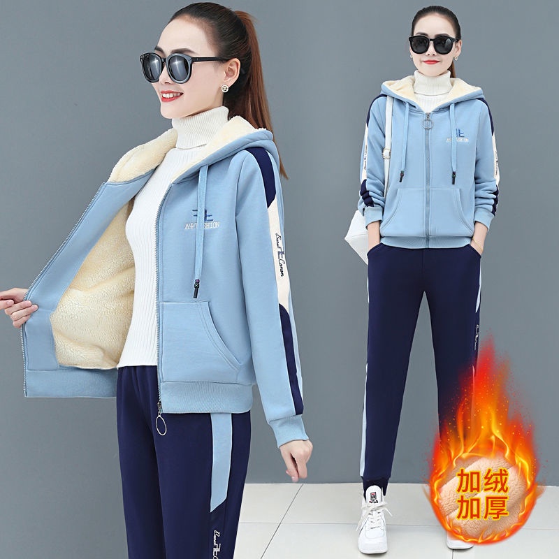 [Stage Creative Wear] Bộ Đồ Thể Thao Vải Lông Cừu Dày Dặn Thời Trang Thu Đông Dành Cho Nữ 2021 | BigBuy360 - bigbuy360.vn