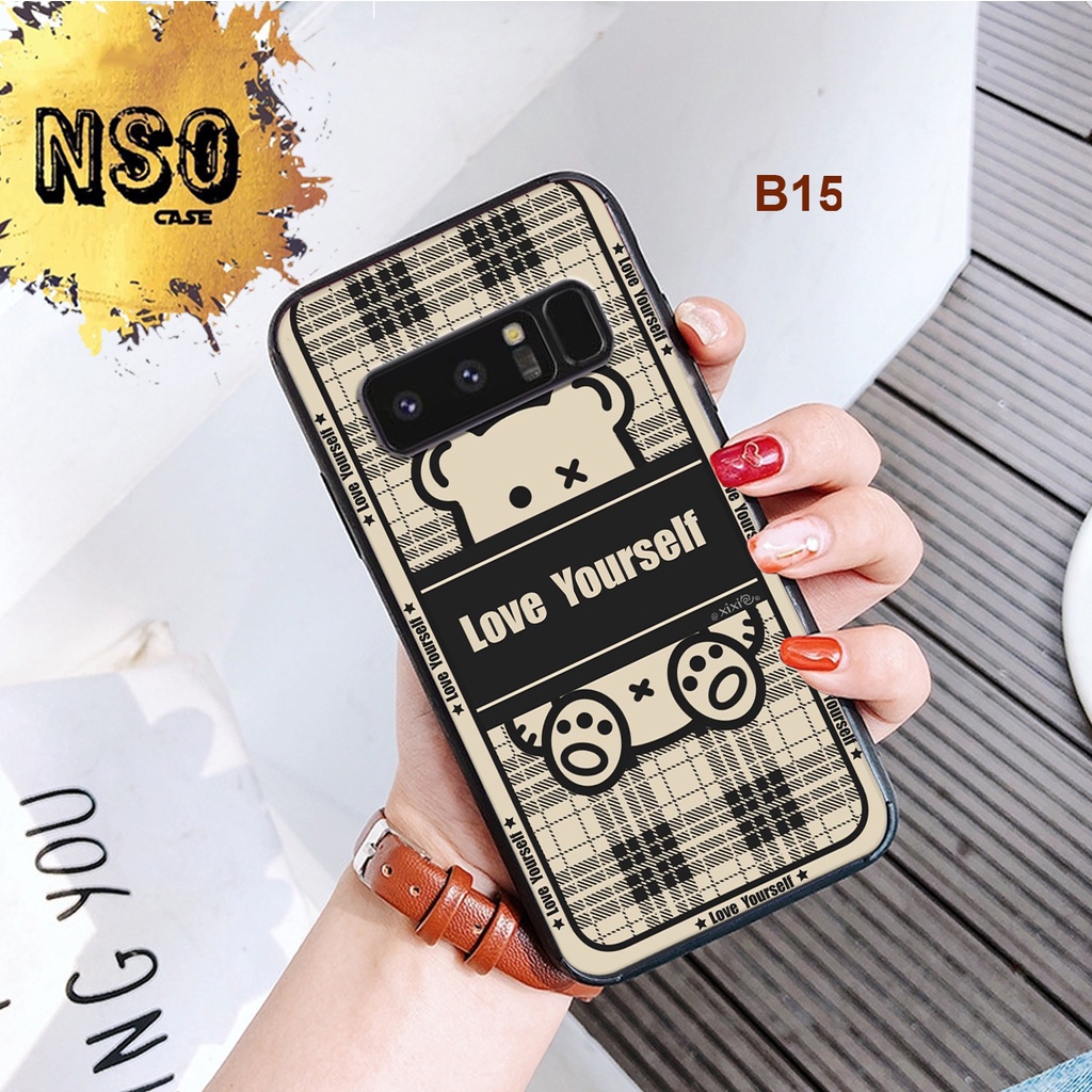 Ốp Samsung Note 8 In hình Gấu Siêu Cute