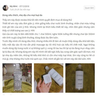 Nước tẩy trang Chacott