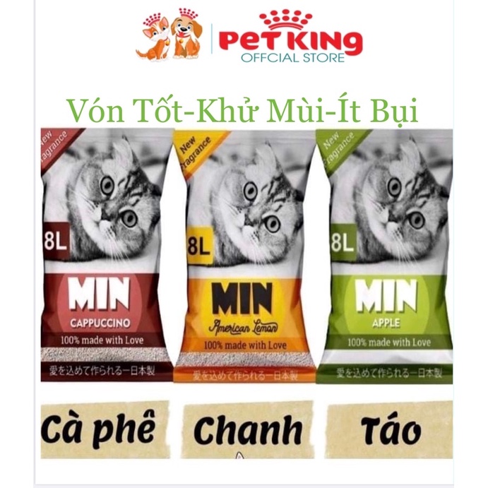 Cát Vệ Sinh MIN 8 Lít Vón Tốt và Khử Mùi cho Mèo Yêu