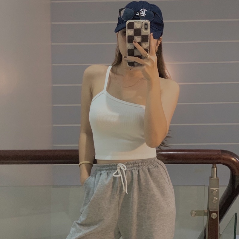 ÁO KIỂU MỘT DÂY ÔM BODY XINH SẮN