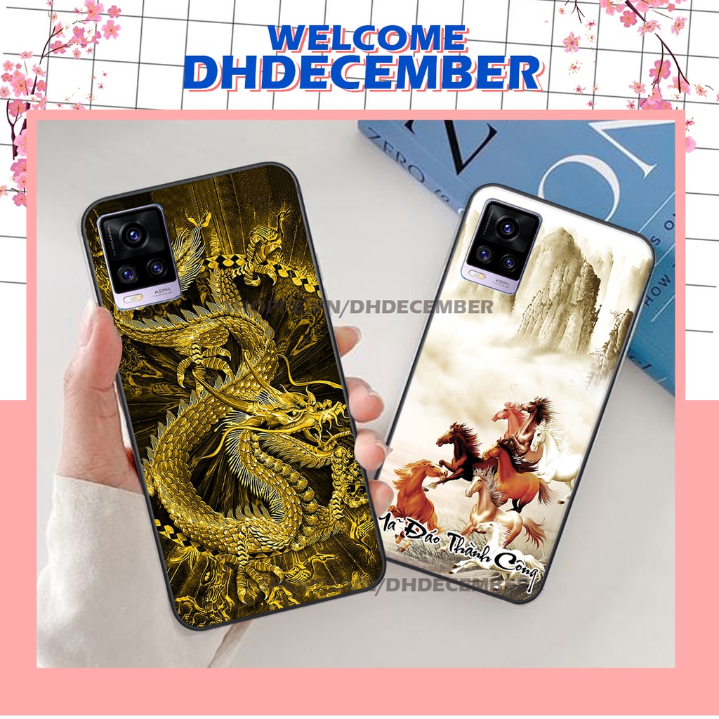 Ốp lưng Vivo V20 in hình thư pháp tâm an vạn sự an ,mã đáo thành công SIÊU CHẤT