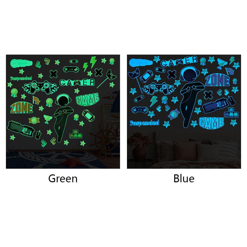 GOGOUP Sticker Dán Tường Phát Quang Hình Lâu Đài Và Mặt Trăng Dùng Trang Trí Phòng Ngủ