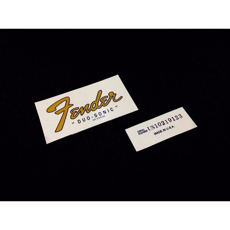 Logo đầu đàn Guitar Fender Duo-sonic 1964