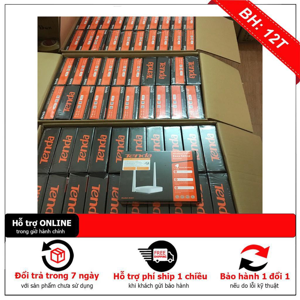 BH12TH Bộ phát wifi Tenda 2 râu chuẩn tốc độ 300Mps N301| FREE SHIP ĐƠN TỪ 50K ( Cài Đặt Tên Và Mật Khẩu Theo Yêu Cầu )