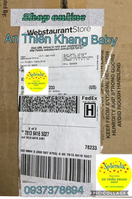 Đường Splenda đóng hộp 454gr