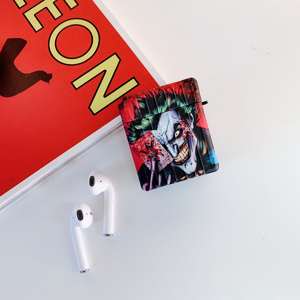 Vỏ Bảo Vệ Hộp Sạc Tai Nghe Airpods 1 / 2 / Pro Hình Chú Hề Jack Haley Queen Yin Ốp