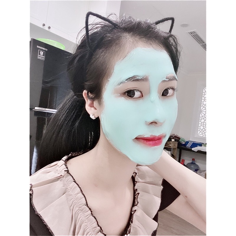 MASK DẺO BẠC HÀ Handmade 🌿🌿 Giảm mụn, chống viêm, se khít lỗ chân lông, giúp da căng bóng tự nhiên