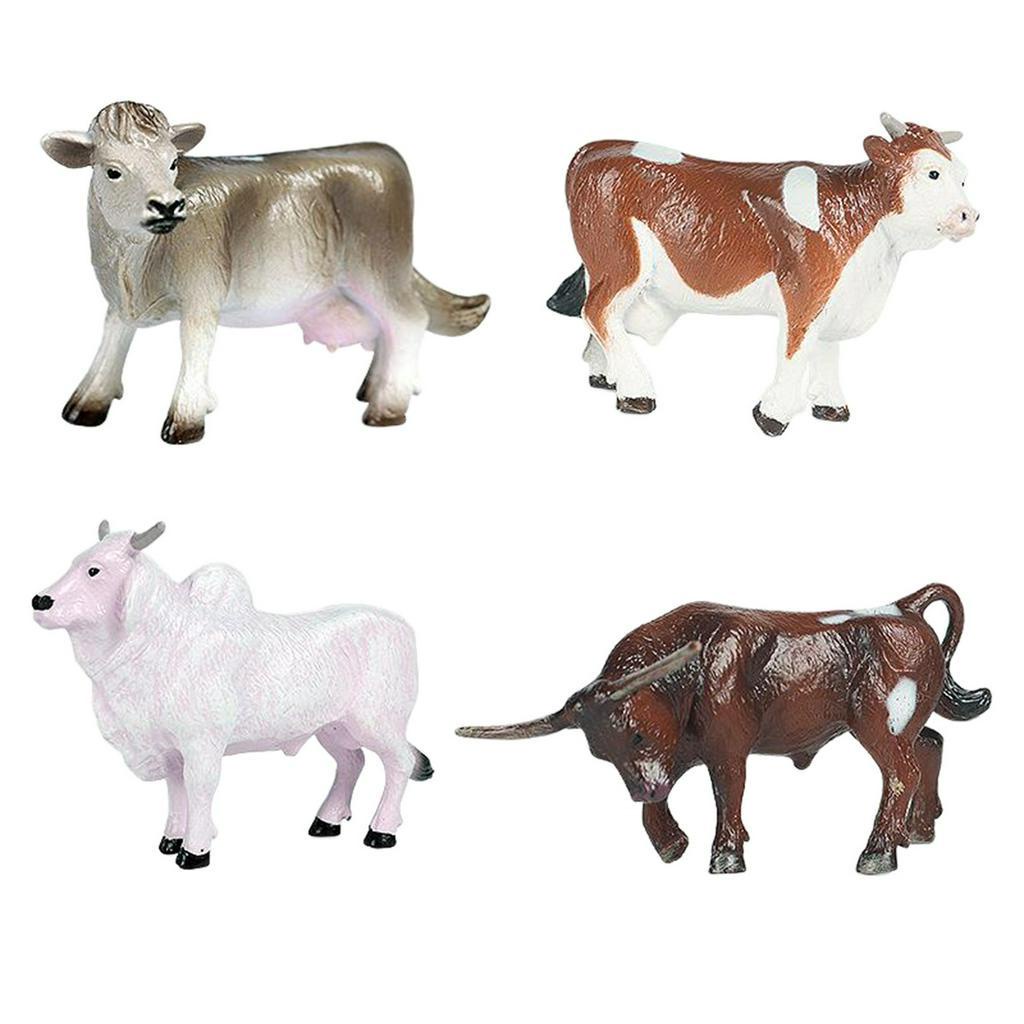 Set 4 Mô Hình Chú Bò Sữa Đáng Yêu Làm Đồ Chơi Cho Bé 61