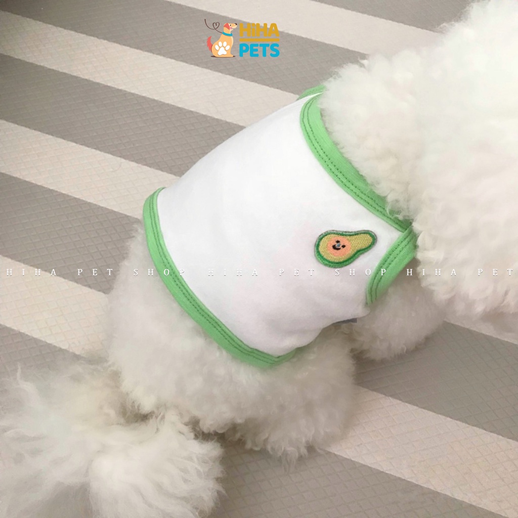 Áo Thun Cho Cún Mèo Ba Lỗ Mặc Dễ Thương Quần Áo Thú Cưng Mát Mẻ Mùa Hè Hihapet.