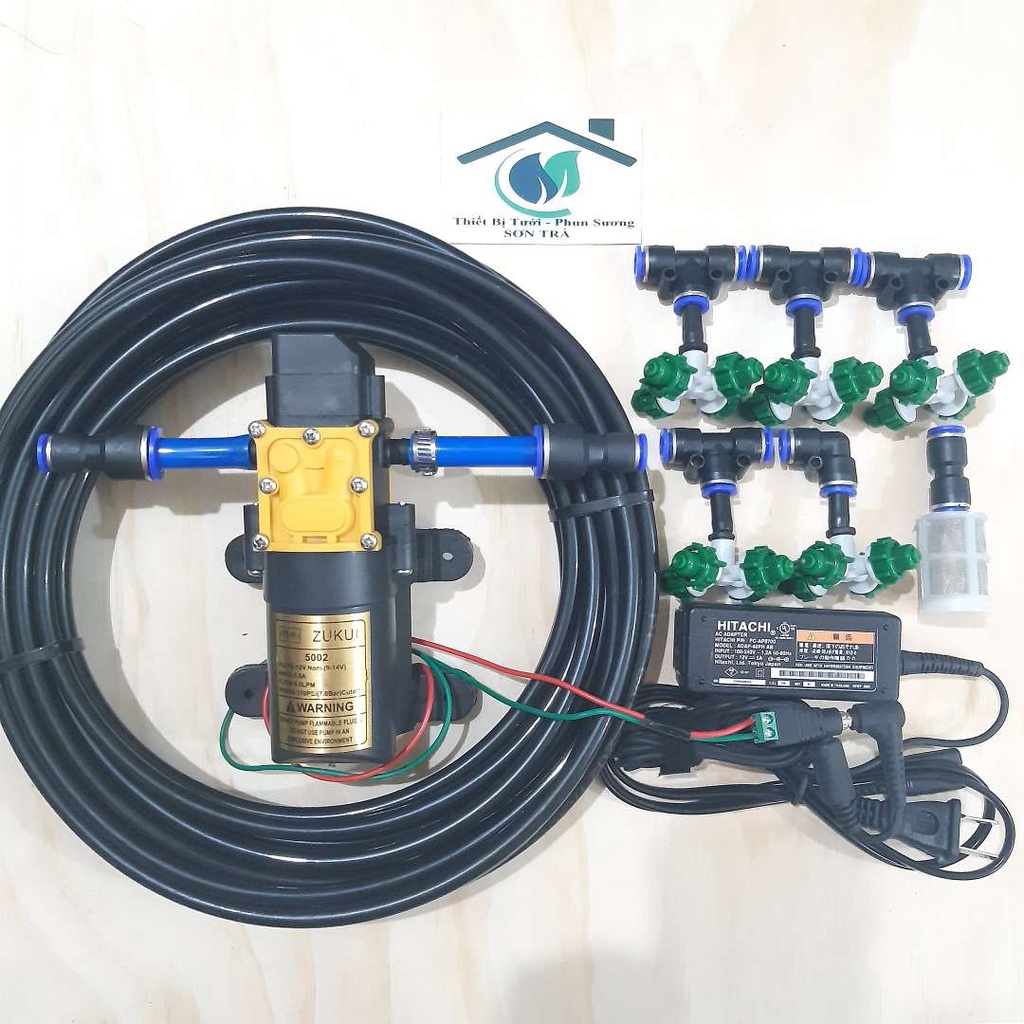 Bơm đơn mini ZUKUI - OSAKA 12V 3.5A- tự ngắt khi khóa nước-tưới rau,tăng áp máy giặt, máy nước nóng