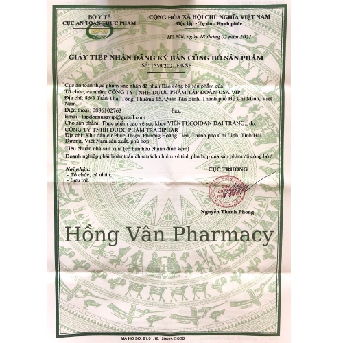 Viên đại tràng FUCOIDAN, giúp giảm co thắt đại tràng, giảm hội chứng ruột kích thích