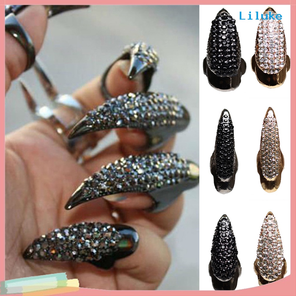 Nhẫn Hợp Kim Hình Móng Vuốt Đại Bàng Đính Đá Hóa Trang Cho Nam Và Nữ