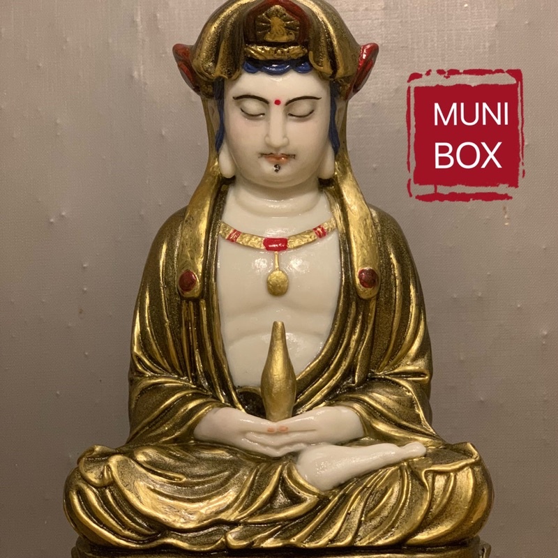 Tượng Quán Thế Âm bồ tát hiện tướng nam 24cm