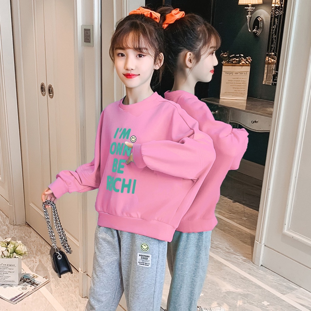 Bộ thu đông bé gái 14-45kg, set thu đông cho bé gái 4-14 tuổi BERICHI cá tính năng động, vải nỉ dày dặn, hàng may kĩ.BE8