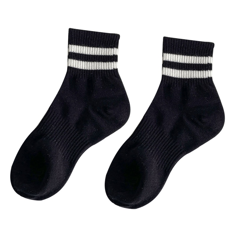 1 đôi vớ cotton dài 10m họa tiết kẻ sọc nhiều màu sắc dễ thương dành cho nữ
