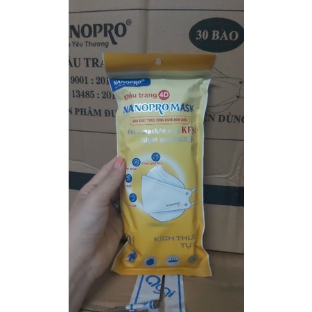 Túi 10 khẩu trang y tế Nanopro Mask KF94 | BigBuy360 - bigbuy360.vn