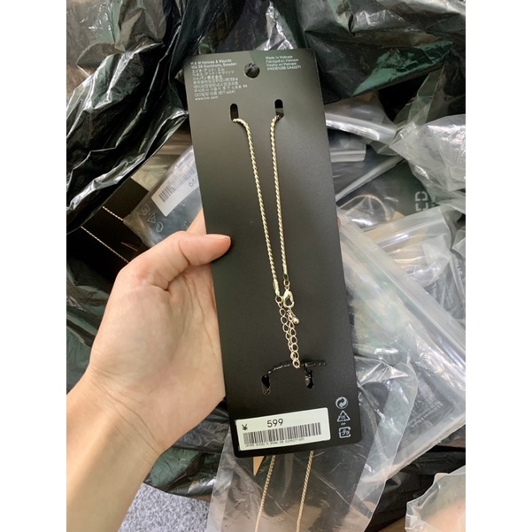 Vòng cổ nữ h&m auth săn sale khối hình tam giác hottren cá tính