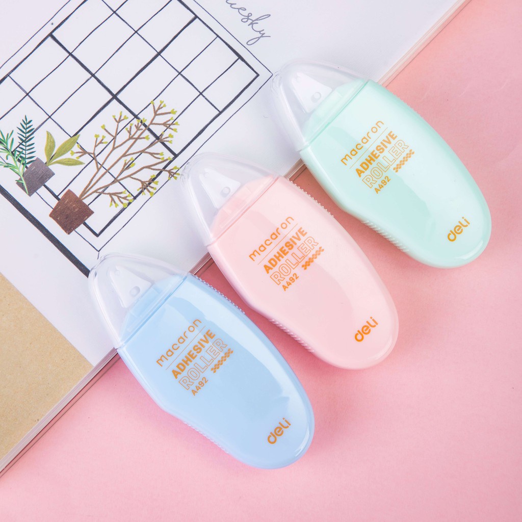 Băng Keo Hai Mặt 6 mm * 8 Điểm Họa Tiết Macaron Dễ Thương